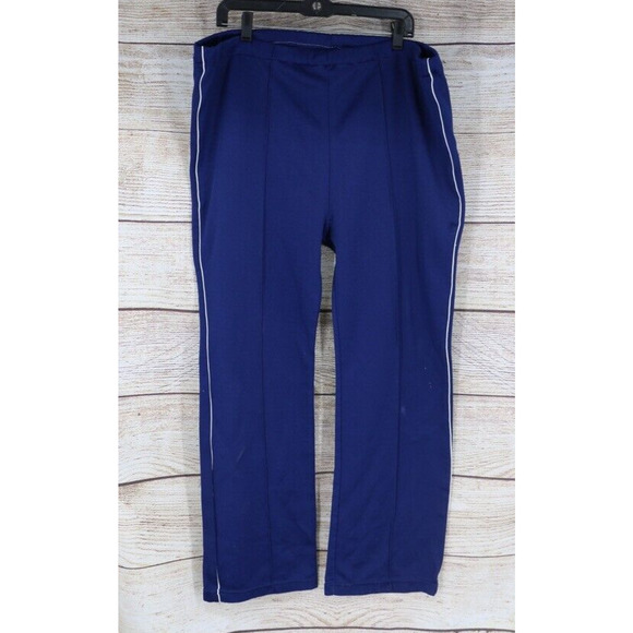 VINTAGE Nike Sportswear Mens Size Large Pull On Sweatpants Cuff Waistband Navy - Picture 1 of 9
